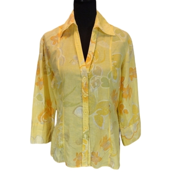 Harve Benard 3/4 Sleeve Blouse - Picture 1 of 5
